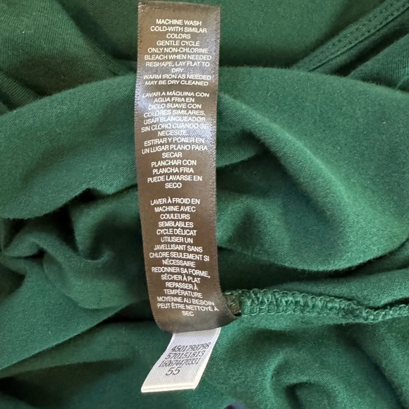 White House Black Market | Dark Green Tie Blouse - Picture 12 of 13